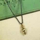 Golden Barn Owl necklace