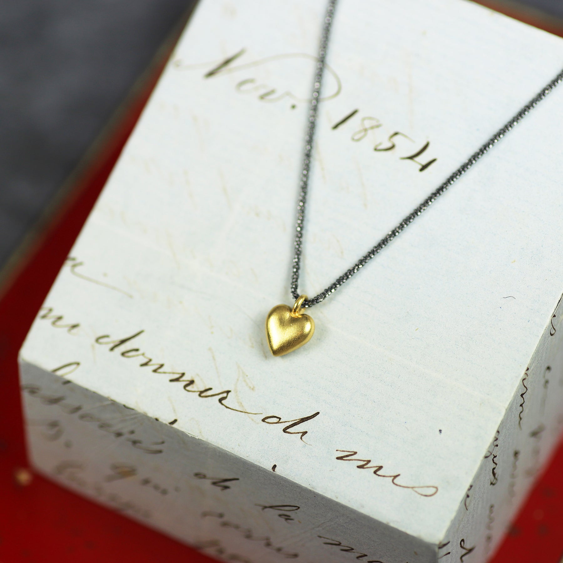 Tiny Golden Heart Necklace