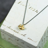 Tiny Golden Wren Necklace