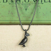 Midnight Puffin Necklace