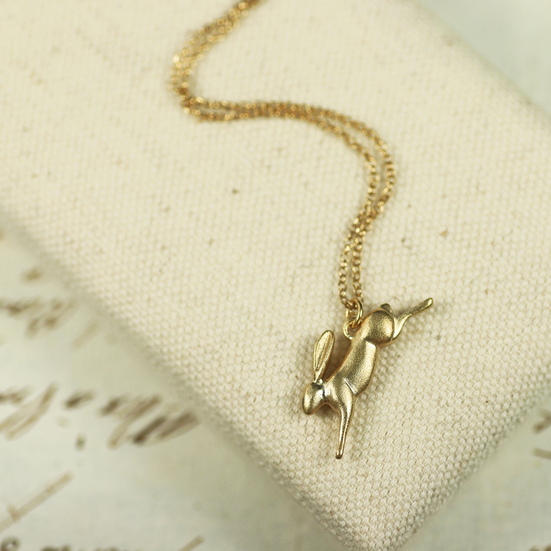 Golden Leveret necklace