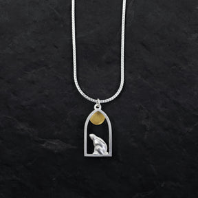 Moon Gazing Hare Necklace