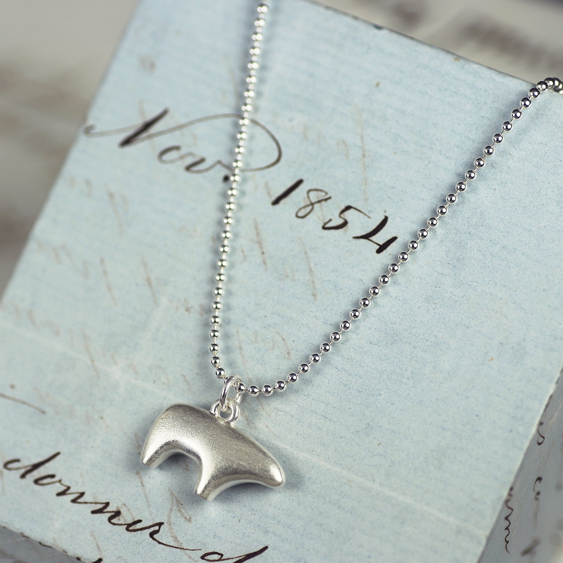 Abstract Bear Necklace