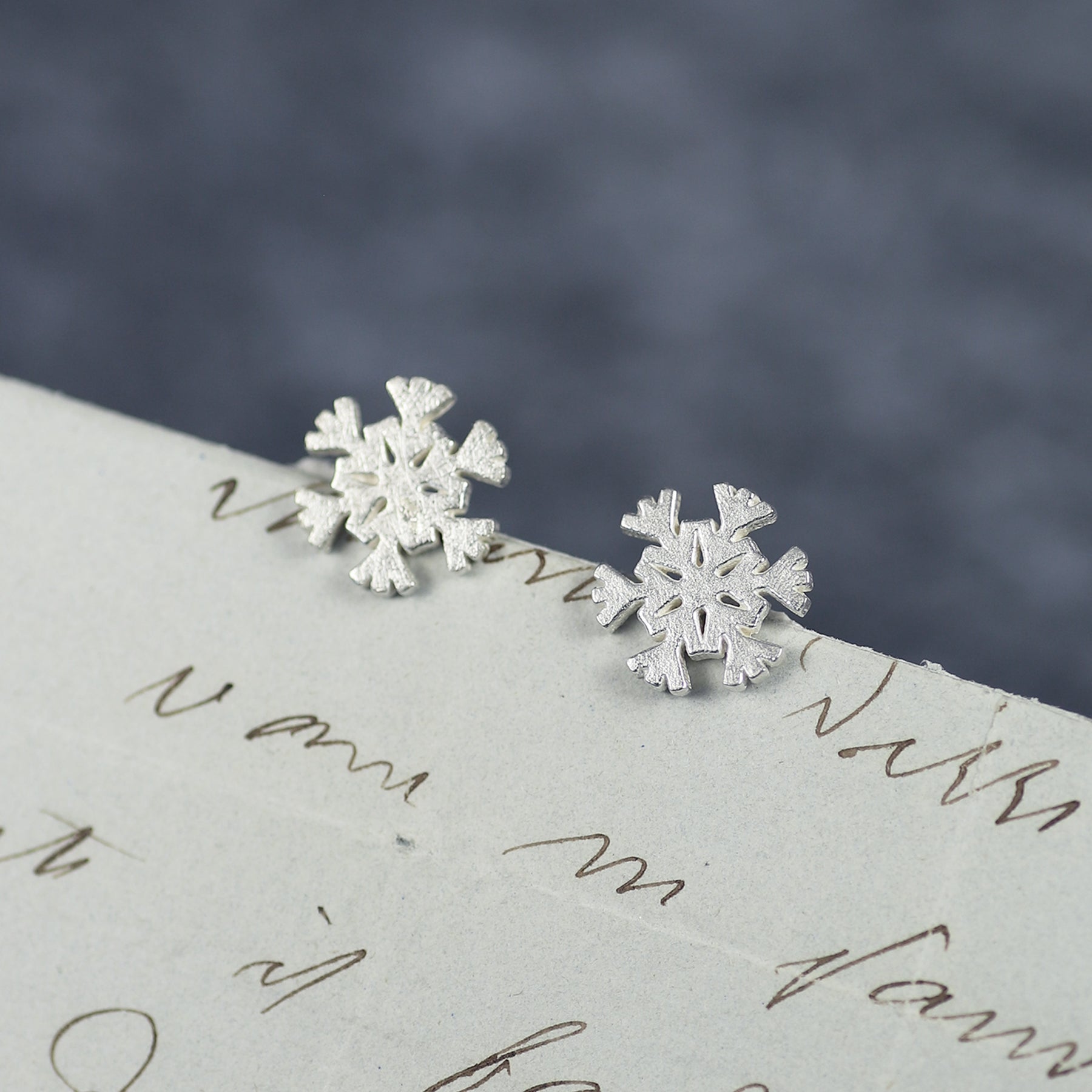 Mini Snowflake Studs
