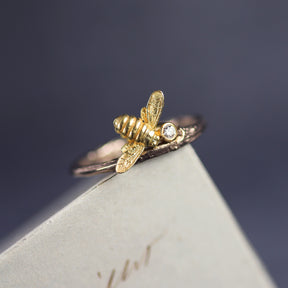 Evening Dew Bee Ring