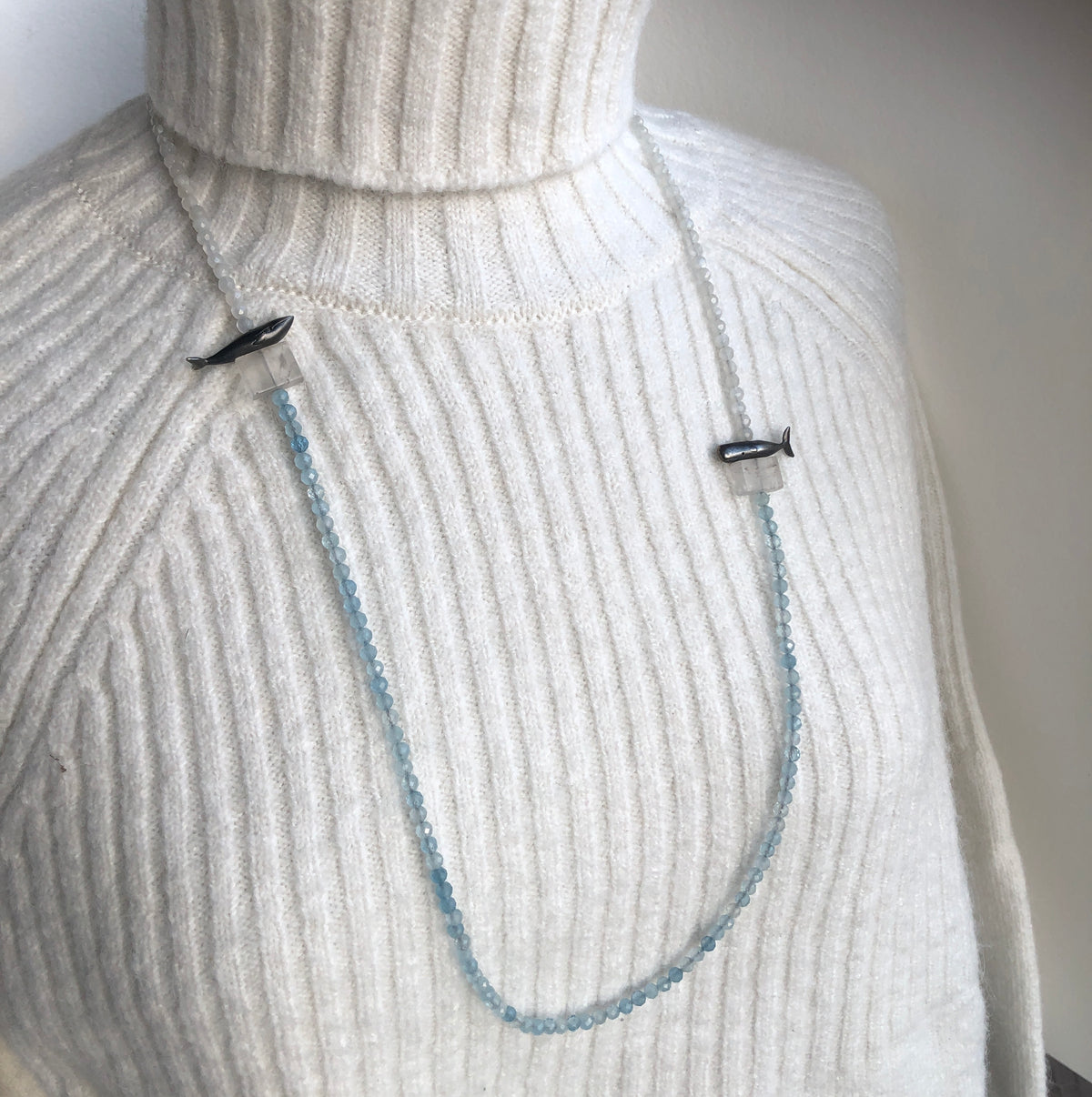 Whales Beaded Neckpiece