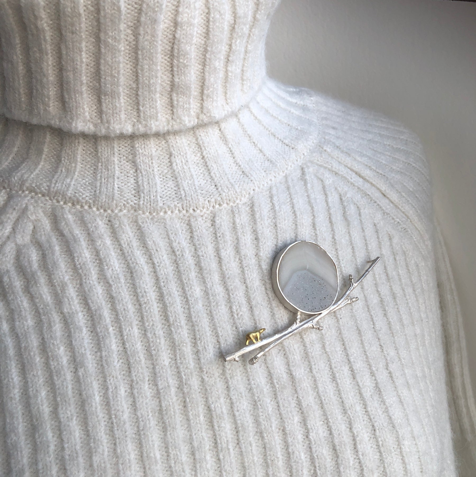 Wandering Moon Brooch