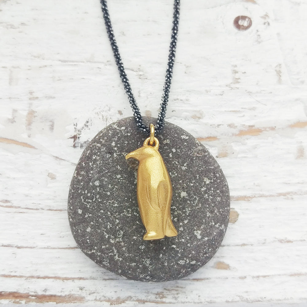 Golden Penguin Necklace