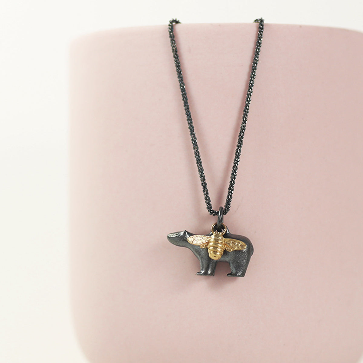 Bear & Bee Pendant