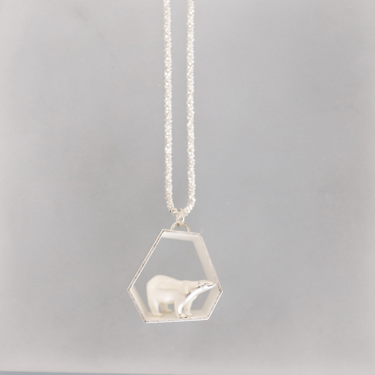 Arctic Hex Cave Pendant