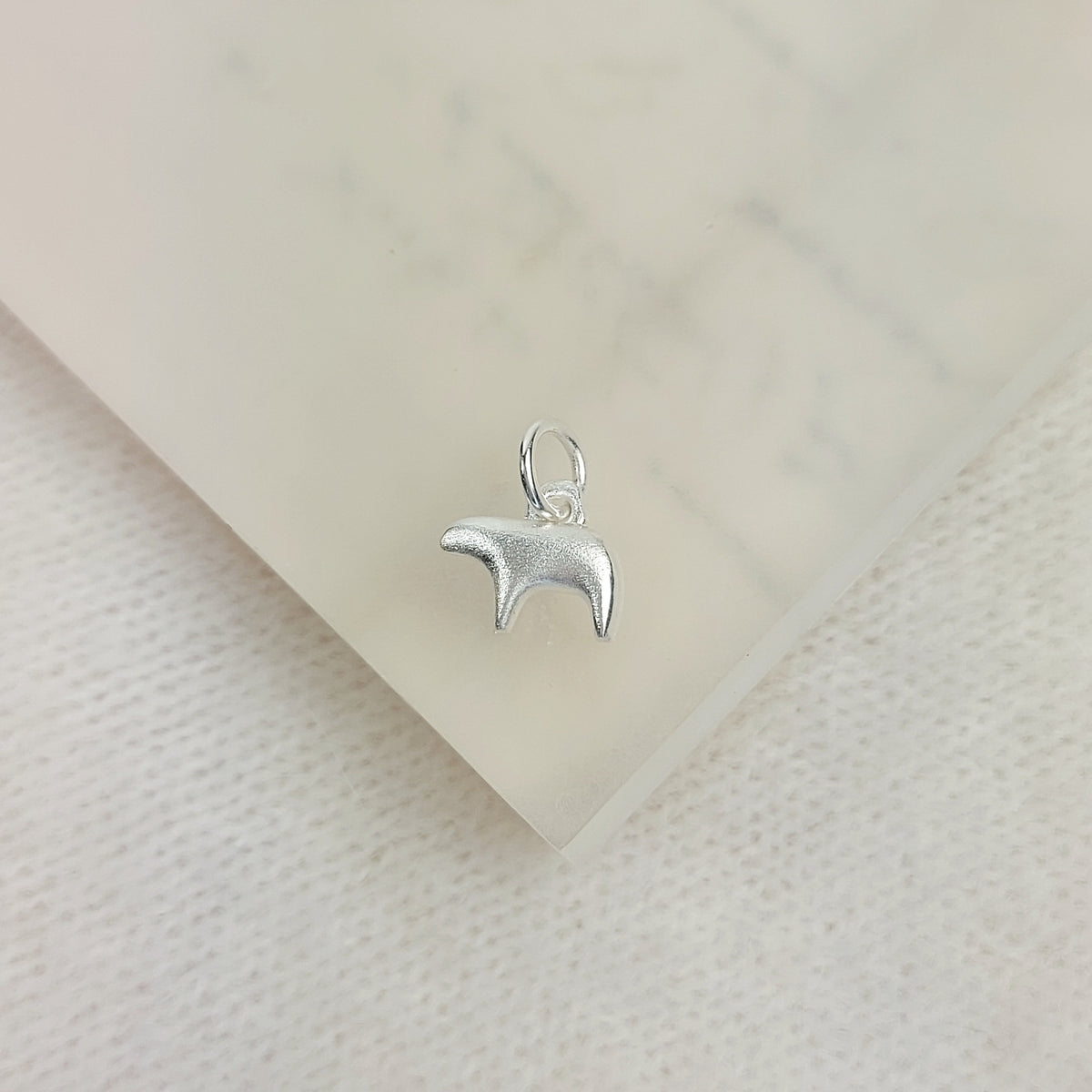 Small Abstract Bear Charm