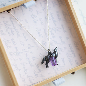 Aurora Wolf Necklace