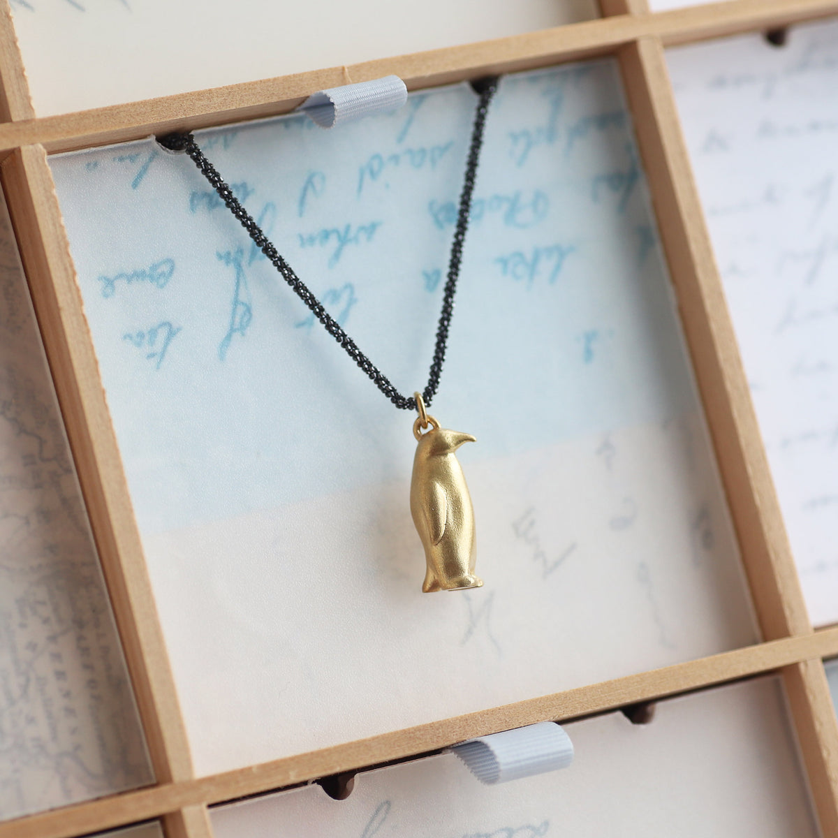 Golden Penguin Necklace