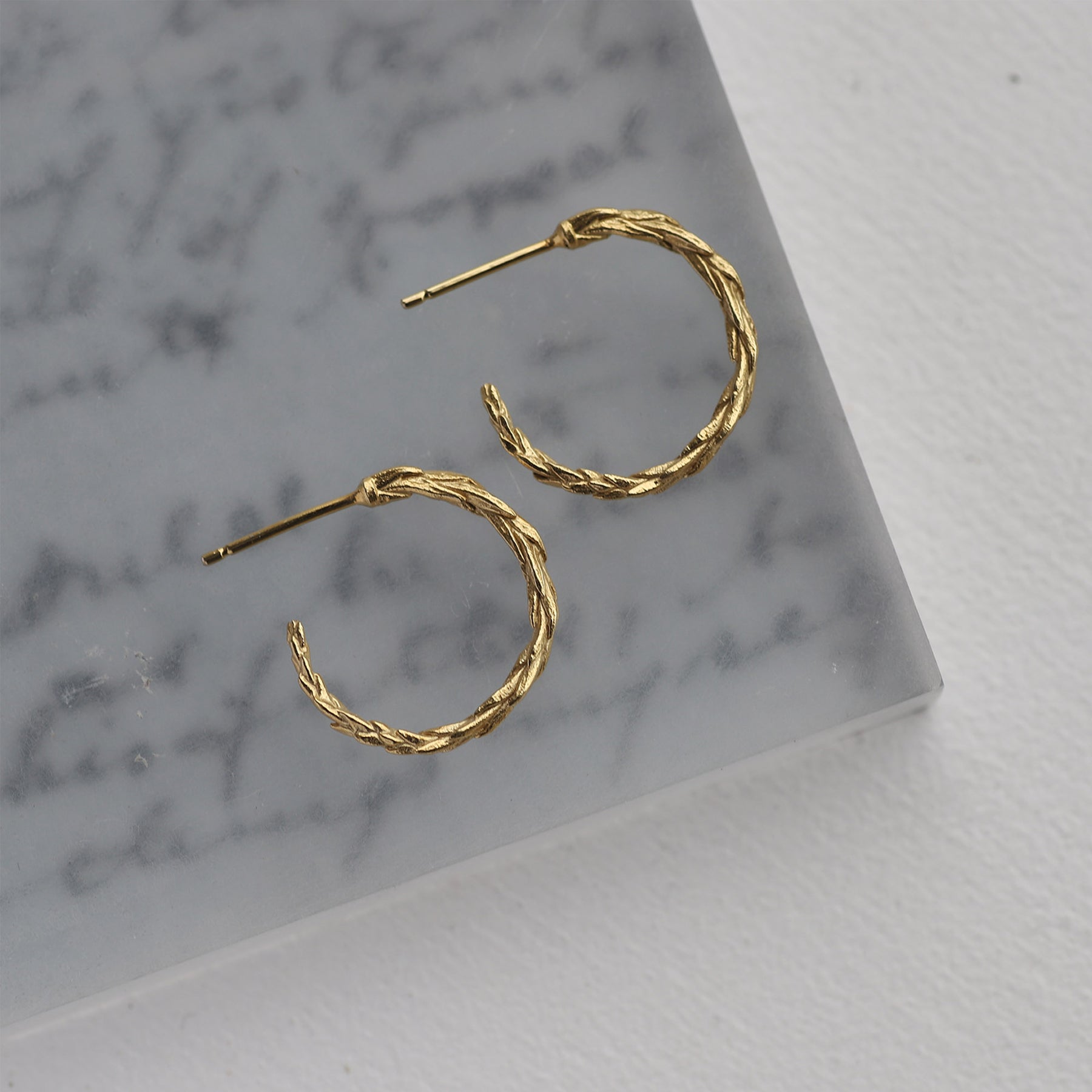 Pine Hoop Earrings