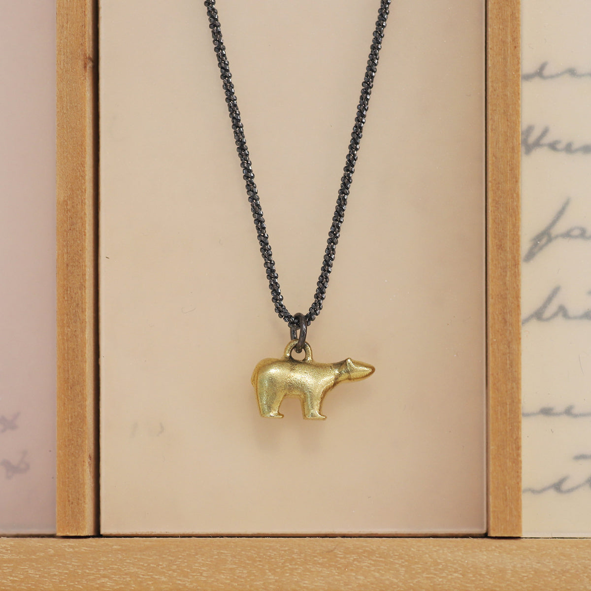 18ct Gold Bear Necklace