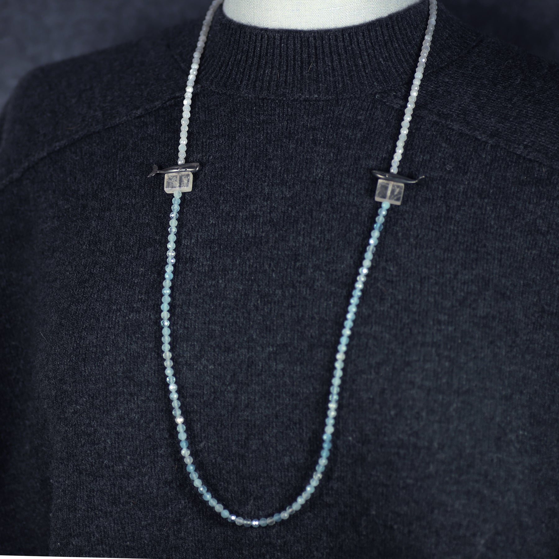 Whales Beaded Neckpiece