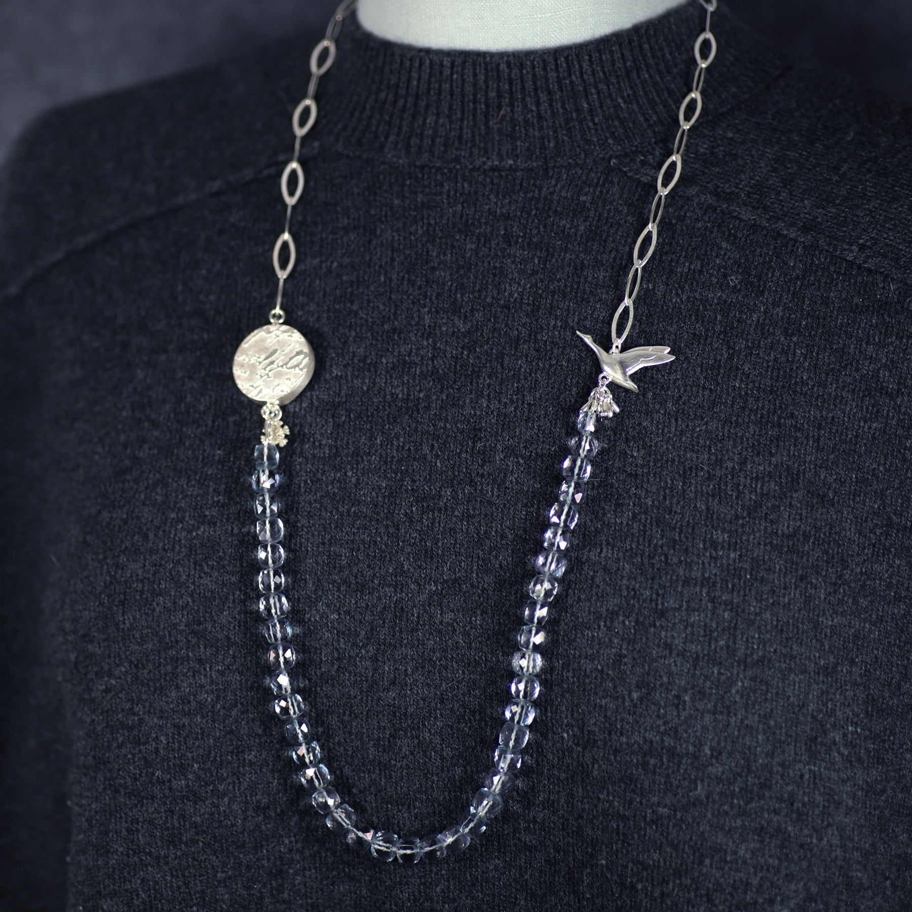 Migration Moon Beaded Neckpiece