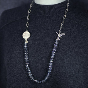 Migration Moon Beaded Neckpiece