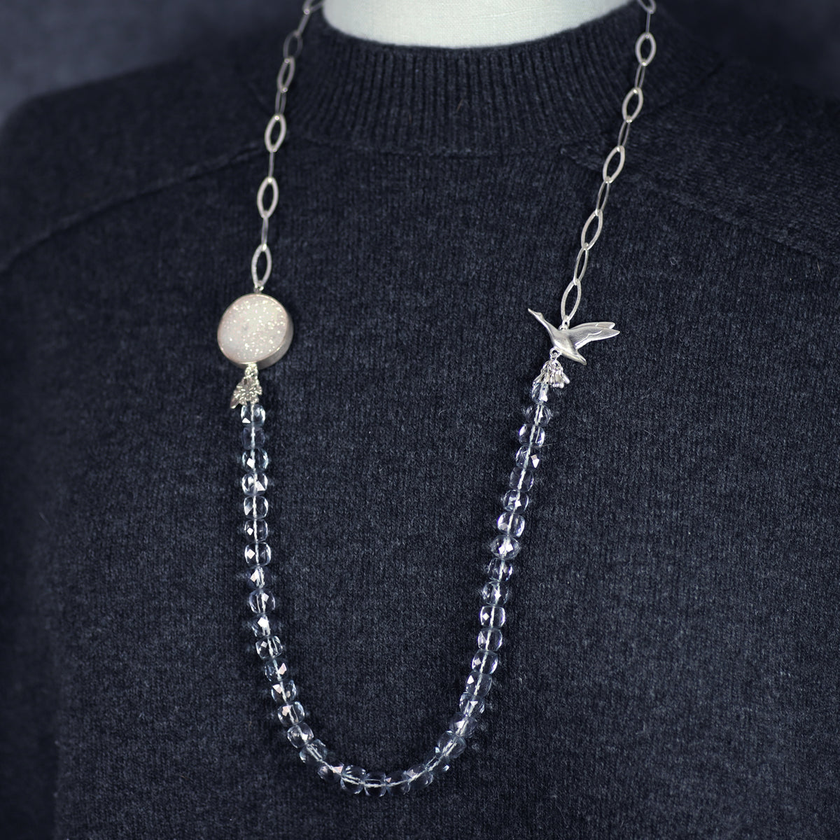 Migration Moon Beaded Neckpiece