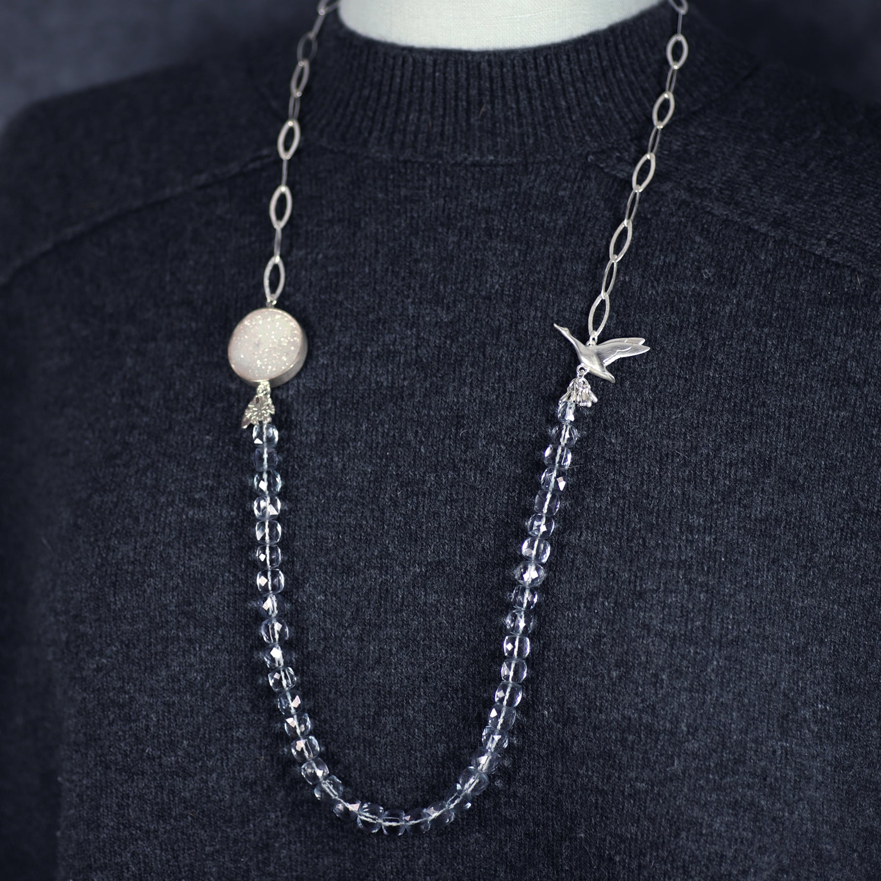 Migration Moon Beaded Neckpiece