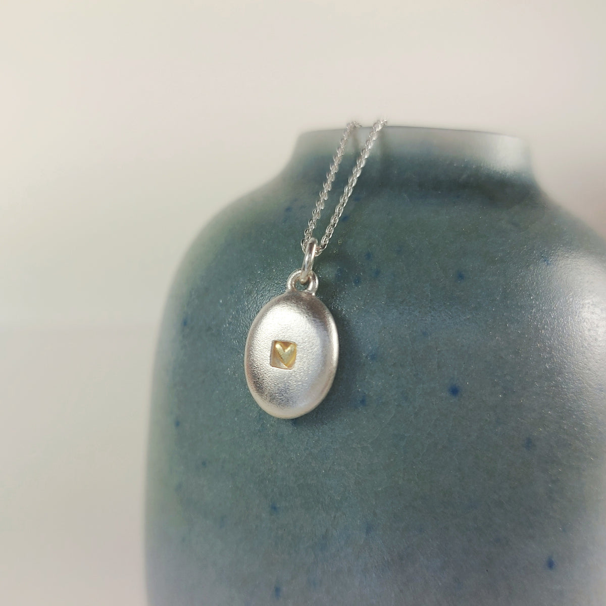 Pebble Heart Necklace